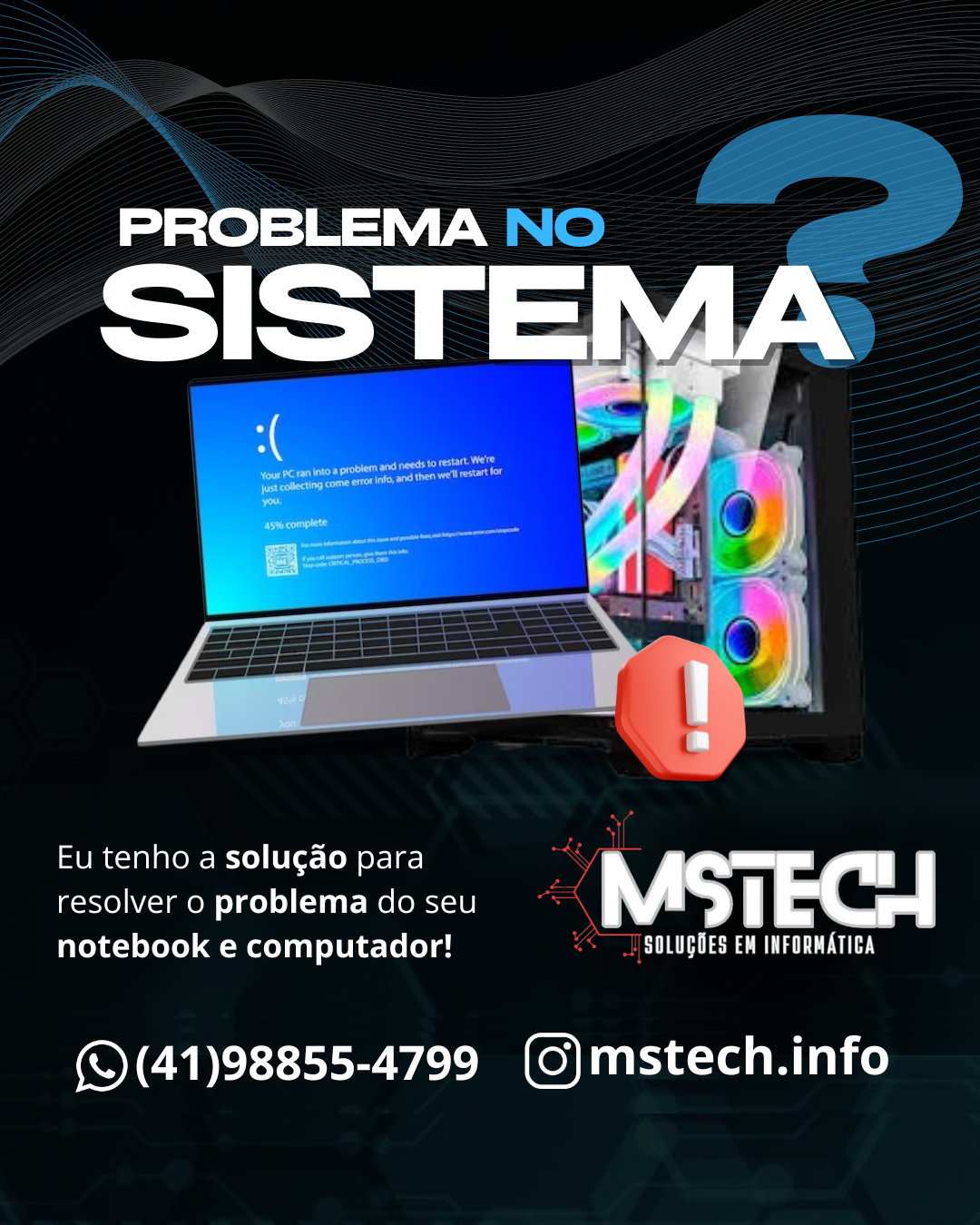 MSTECH - Soluções em Informática | Marcelo Silva portfolio 7